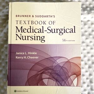 Brunner & Suddarth med-surg nursing textbook.